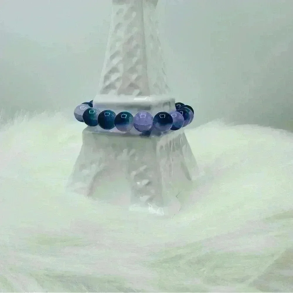 Blue Berry 10mm Beaded Bracelet
